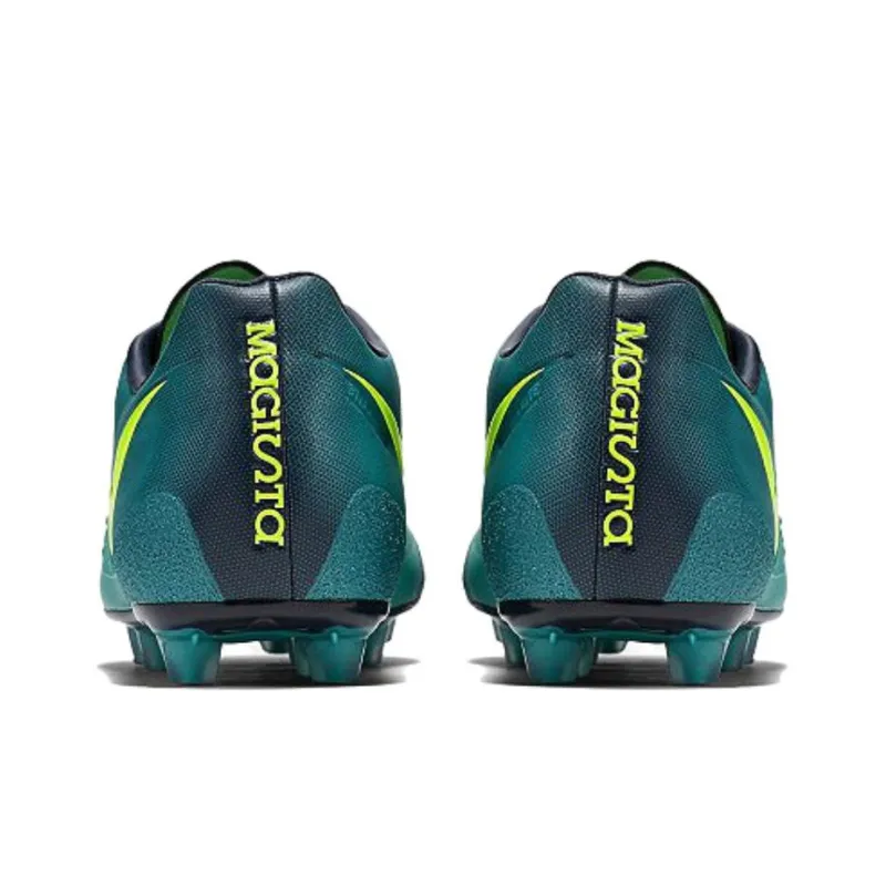 Nike HG Rubber Short Studs Cushioning Anti-Slip And Wear-Resistant Soccer Shoes Men's Turquoise-3