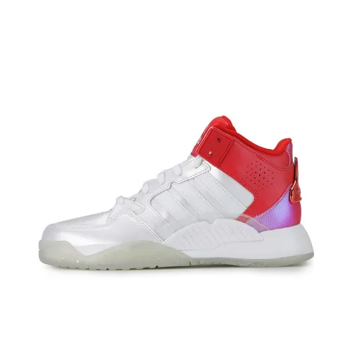 Adidas Neo 5th Quarter Vintage Basketball Shoes Women's Mid-Top White/Red