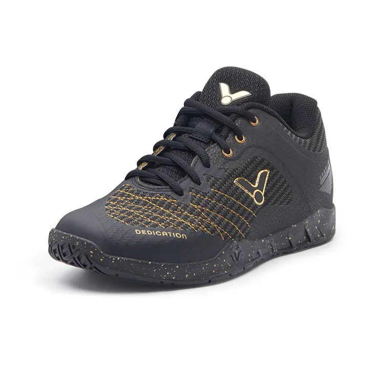 Victor Badminton Shoes Unisex Low Top Black/Gold-2