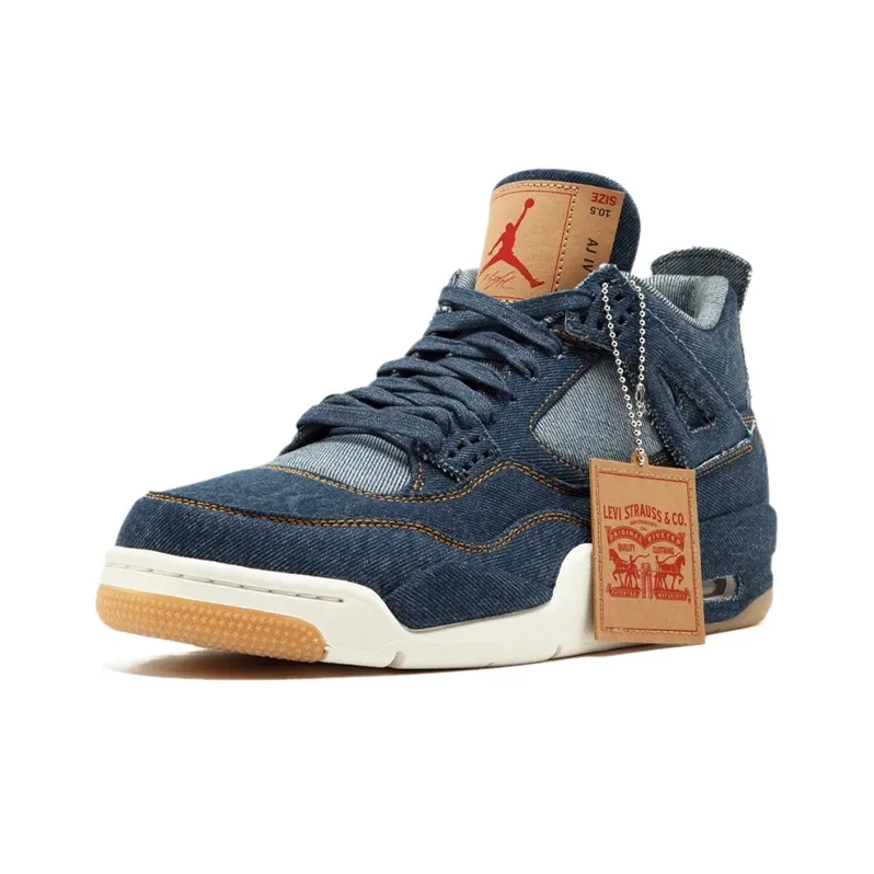 Jordan 4 Retro Levi's Denim Tag With Levi's Logo-2