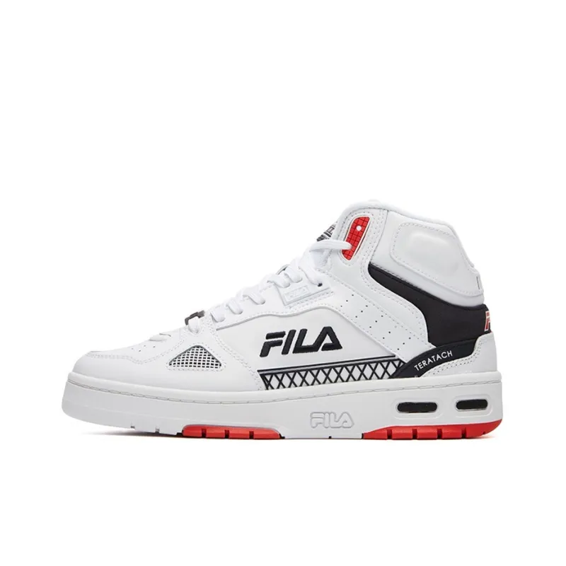 FILA Teratach High Top White/Red/Black Women's-0