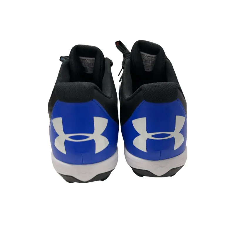 Under Armour Leadoff Low Rm Anti-Slip Wear-Resistant Soccer Shoes Men's Blue Black-2