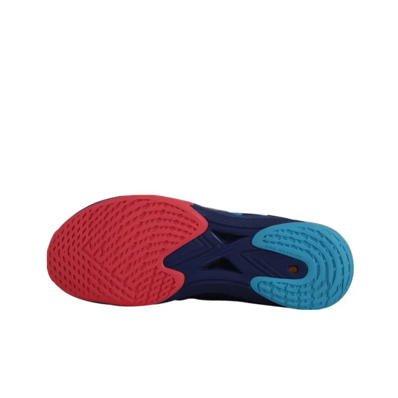 VICTOR Cushioning Anti Slip And Wear Resistant Breathable Coverage Low Top Badminton Shoes Unisex Dark Blue-3
