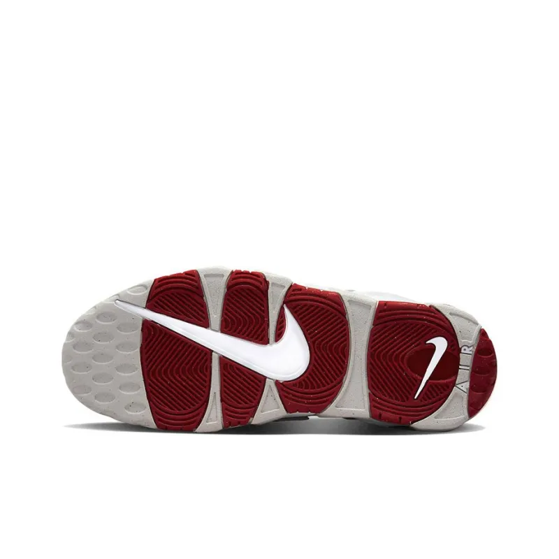 Nike Air More Uptempo 96 White Grey Fog University Red-5