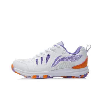 LiNing Ace Anti Slip Wear Resistant Low Top Badminton Shoes Women's White Purple