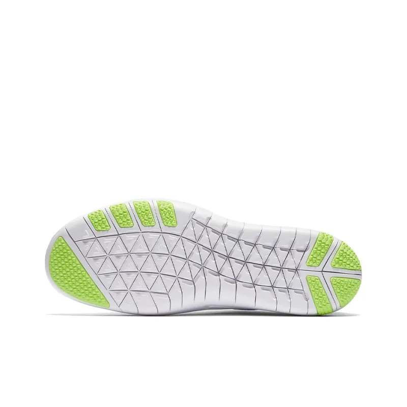 Nike Free Focus Flyknit 2 Training Shoes Women's Low-Top Blue/Green/White-5