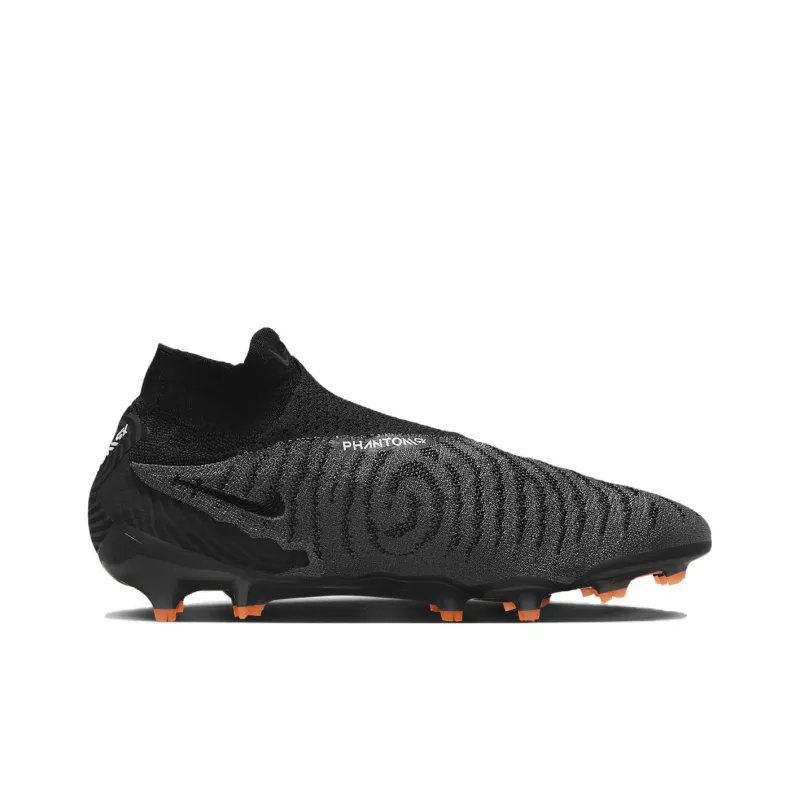 Nike Gripknit Phantom Gx Elite Dynamic Fit Fg Black Dark Smoke Grey Total Orange-1