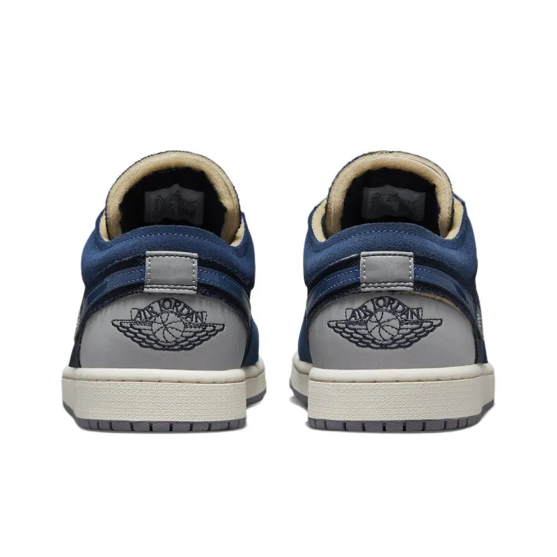 JORDAN 1 Low Se Craft Obsidian French Blue Ashen Slate White-4
