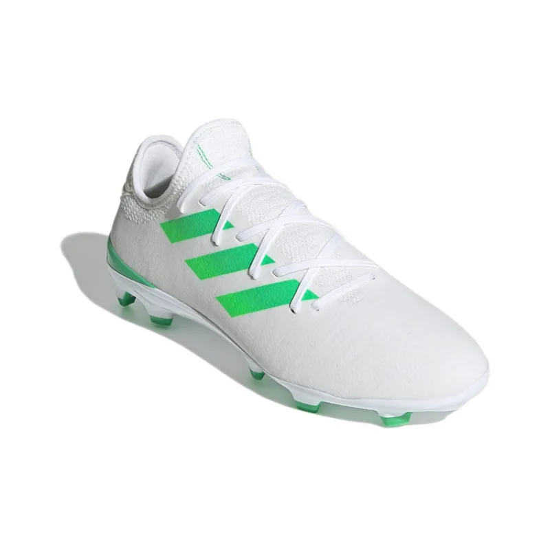Adidas Gamemode Knit Fg White Screaming Green-2