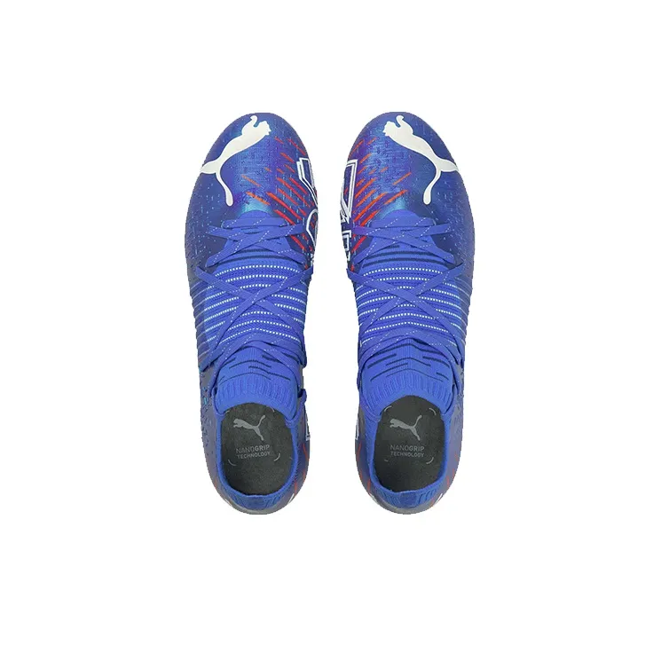 PUMA Future Z 1.2 SG Metal Long Studs Anti Slip Wear Resistant Soccer Shoes Men's Blue-2