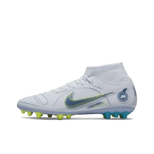 Nike Superfly 8 Academy AG 'Gray Light Blue Yellow'