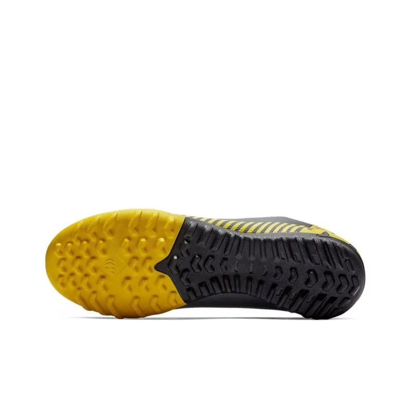 Nike Mercurial Vapor 12 Soccer Shoes Men Low-Top Gray/Yellow-3