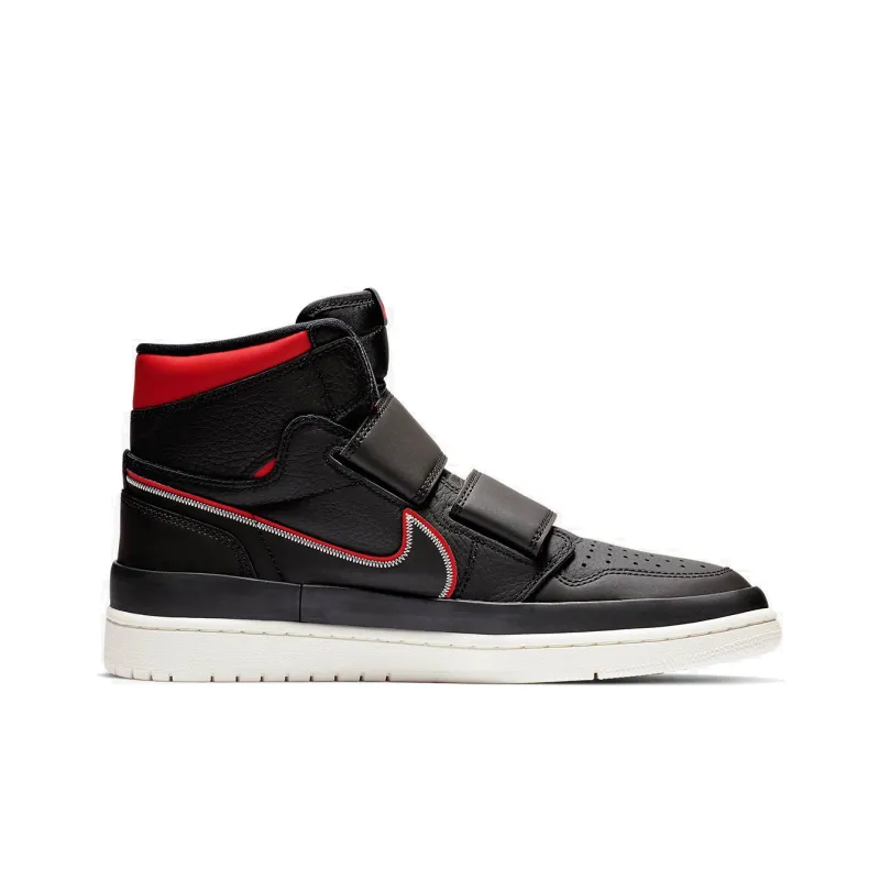 Jordan 1 Retro High Double Strap Black Gym Red-1