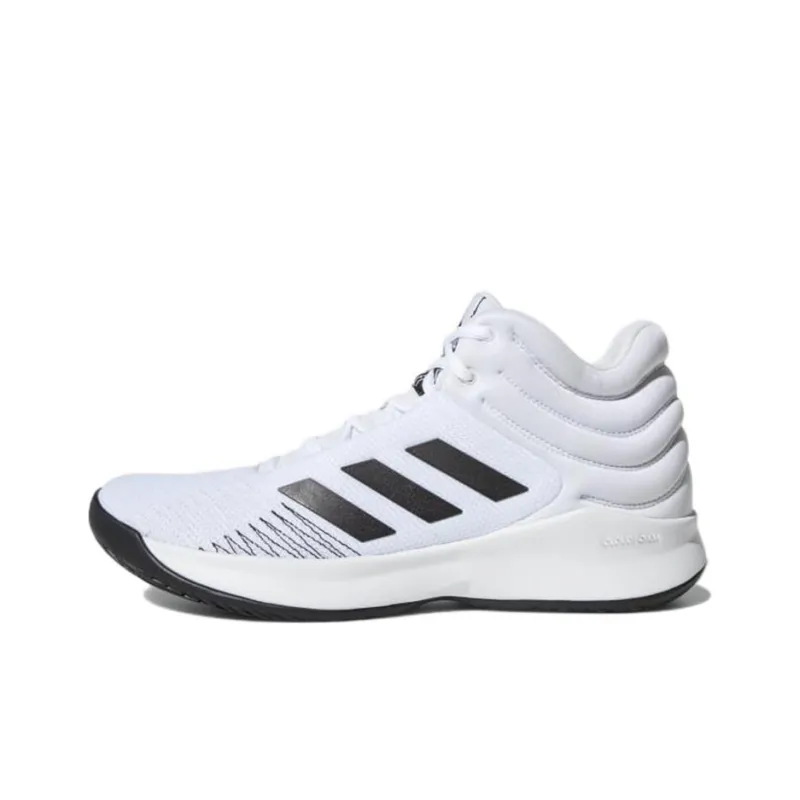 Adidas Pro Spark Wear Resistant Slip Resistant Low Top Vintage Basketball Shoes Men's White-0