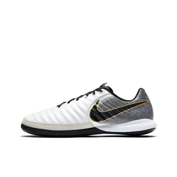 Nike Lunar Legend 7 Pro IC/IN Cushioning Anti-Slip And Wear-Resistant Soccer Shoes Men's White Black
