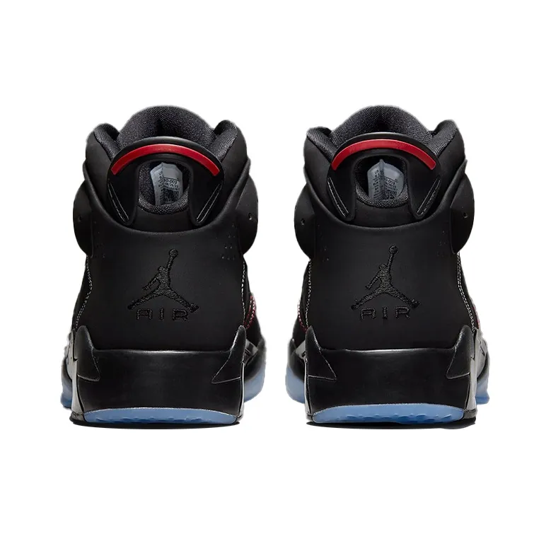 Jordan 6 17 23 Black White Red Contrast Stitching-4