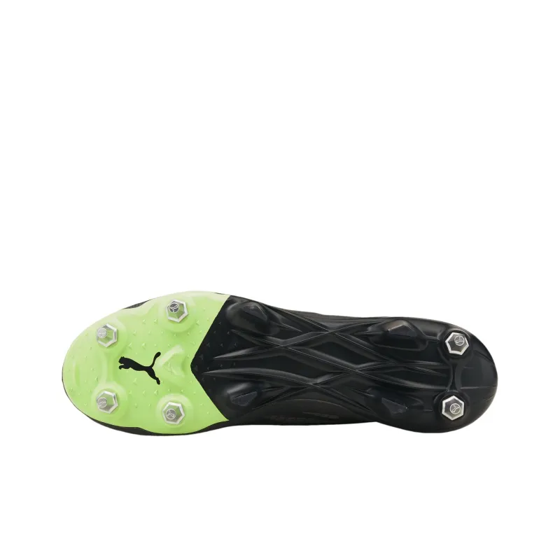 PUMA Ultra 1.3 SG Metal Long Studs Anti-Slip Wear-Resistant Breathable Coverage Soccer Shoes Men's Black Green-4