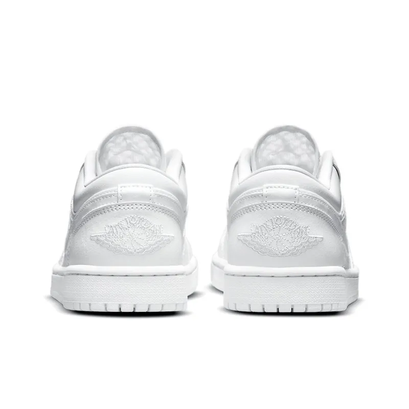 Jordan 1 Retro Low Breathe Triple White Women's-4