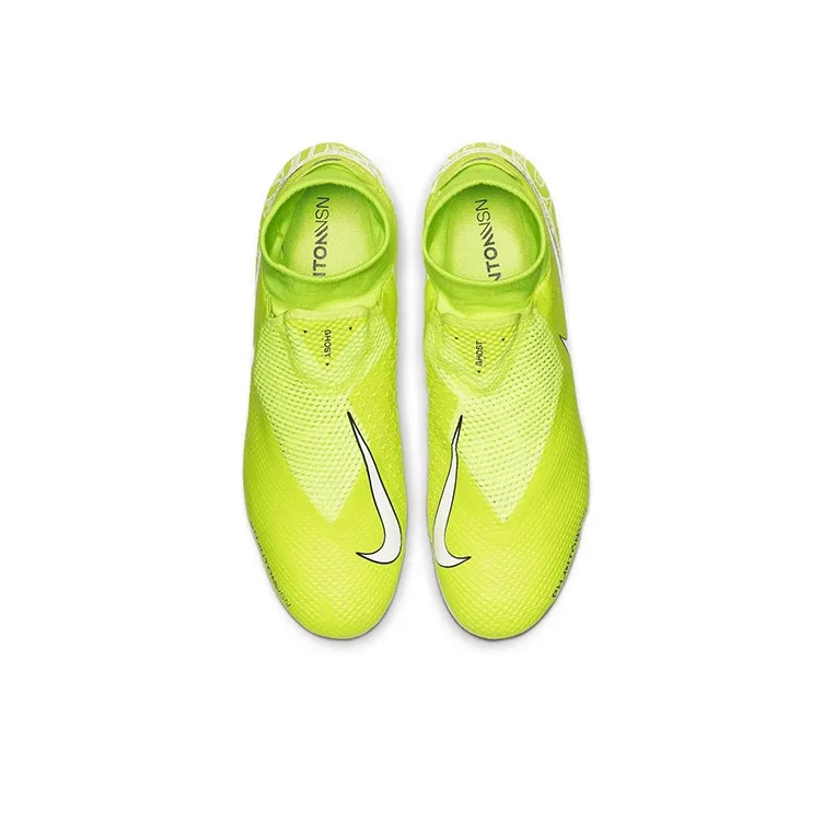 Nike Phantom Vision Soccer Shoes Men Mid-Top Neon Yellow-3