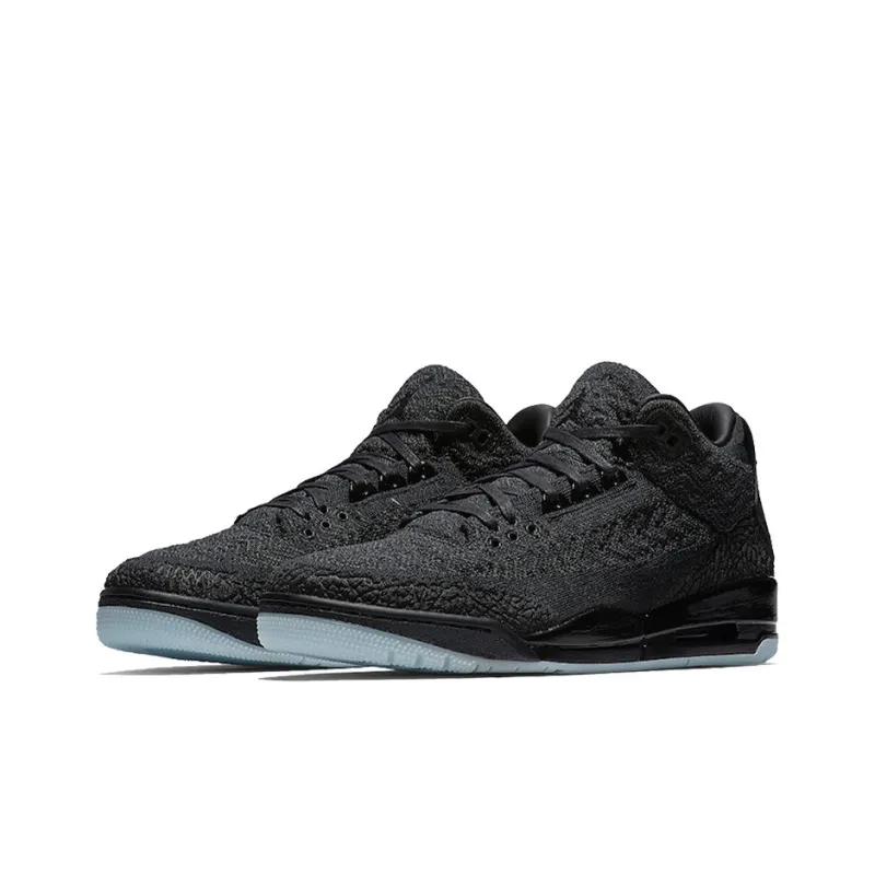 Jordan 3 Retro Flyknit Black-3