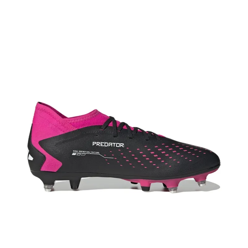 Adidas PREDATOR ACCURACY.3 Cushioning Anti-Slip And Wear-Resistant Soccer Shoes Men's Black Pink-1