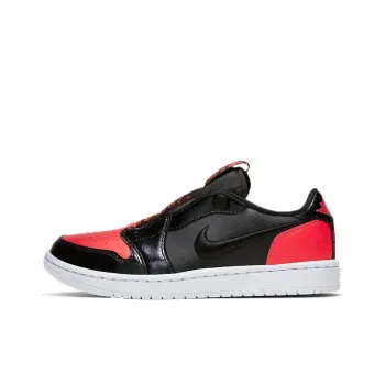 Jordan 1 Low Slip Black Hot Punch Women's