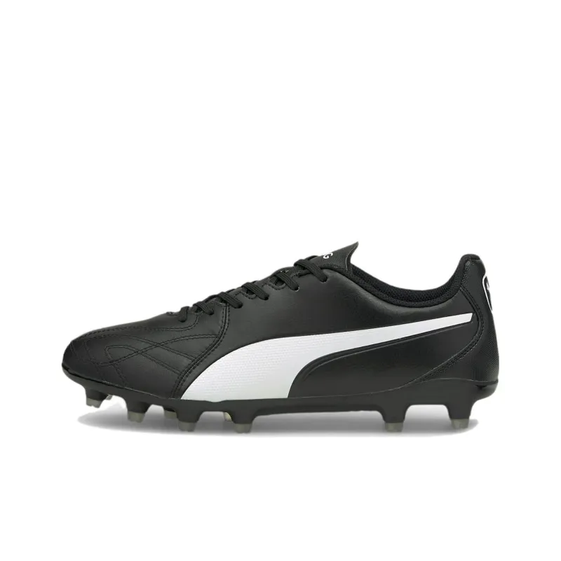 PUMA KING Hero KING Hero 21 Cushioning Anti-Slip And Wear-Resistant Soccer Shoes Unisex Black White-0