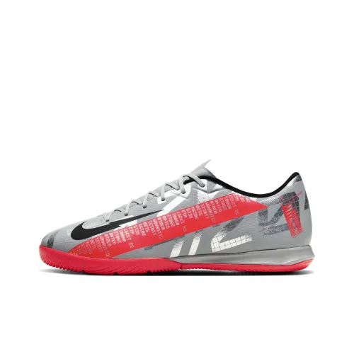 Nike Mercurial Vapor 13 Soccer Shoes Men Low-Top Silver/Red