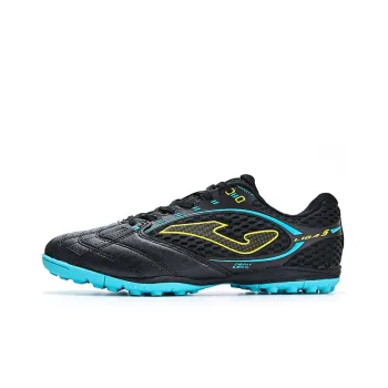 Joma TF Turf Anti Slip Wear Resistant Soccer Shoes Men's Black Blue
