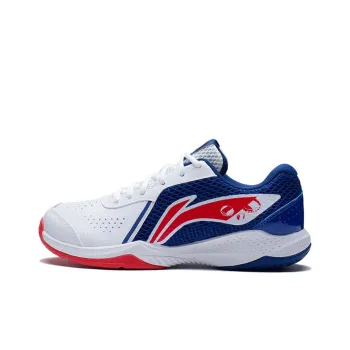 LINING Badminton Shoes Unisex Low Top White/Blue/Red