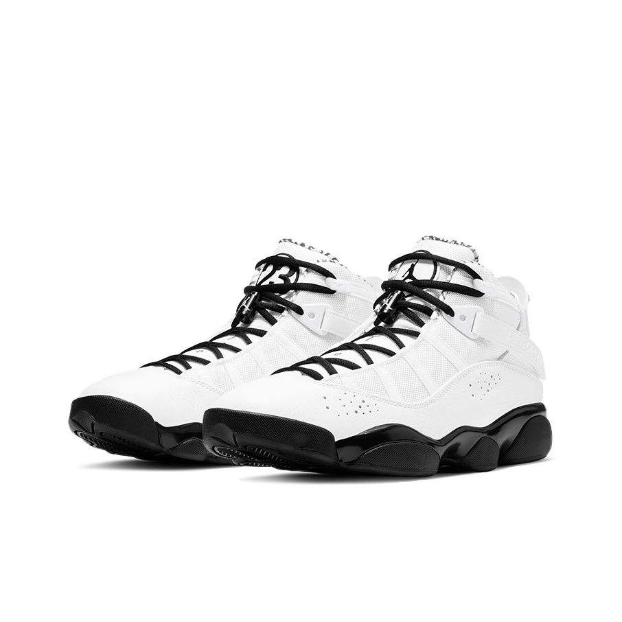 JORDAN 6 Rings White Black - POIZON