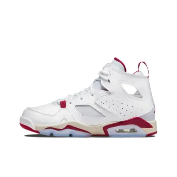 Jordan Flight Club 91 White Pure Platinum Sail Mystic Hibiscus GS