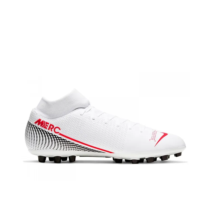 Nike Mercurial Superfly 7 Soccer Shoes Men Mid-Top White/Red-1