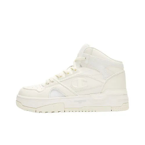 Champion Vintage Basketball Shoes Women's High-Top Milk White