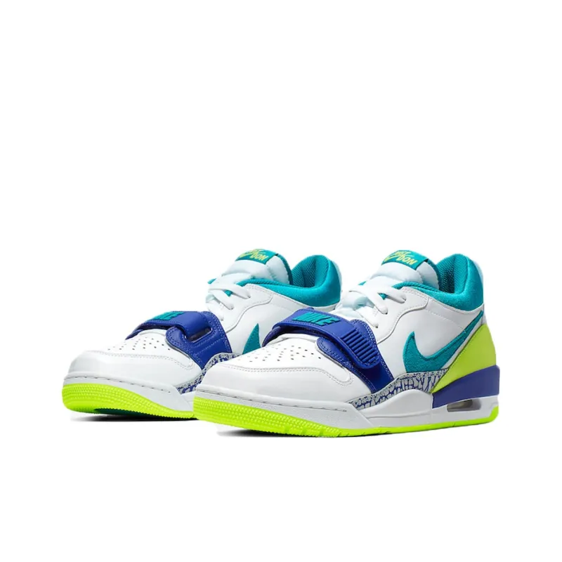 Jordan Legacy 312 Low Ultramarine Neon Yellow Aquamarine-2