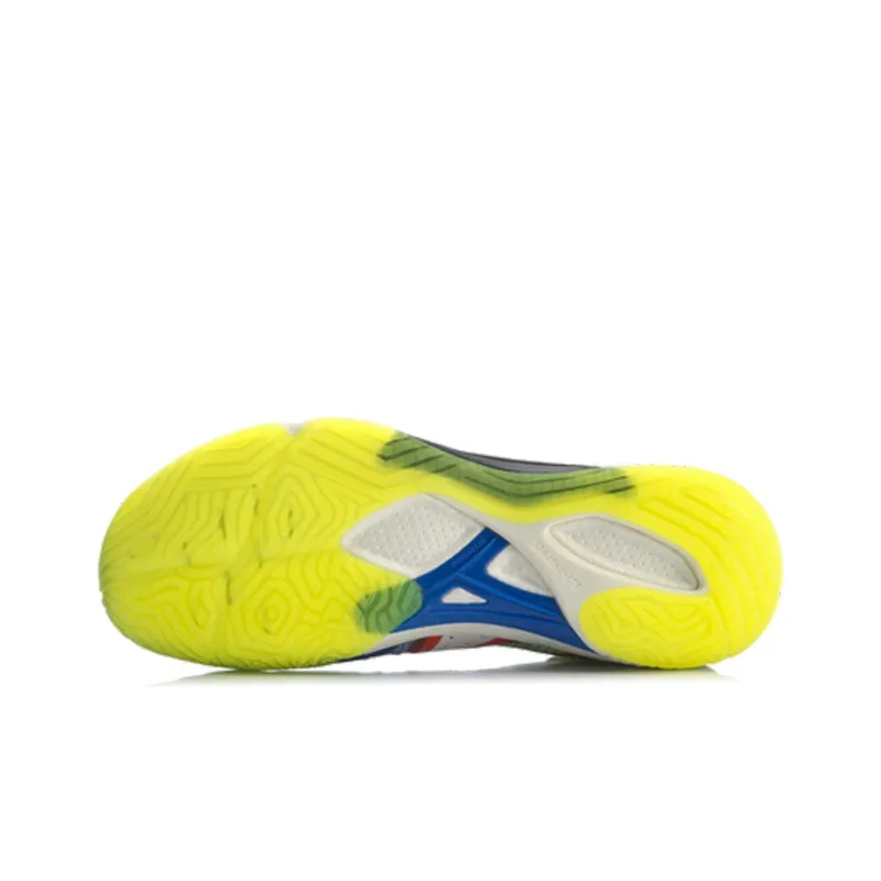 LiNing Falcon 4 Cushioned Anti Slip And Wear Resistant Lightweight Low Top Badminton Shoes Neon Yellow Green-4