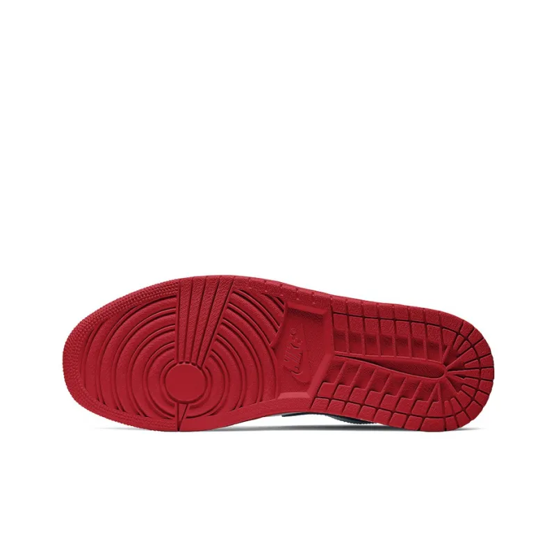 JORDAN 1 Low White University Red Black-4