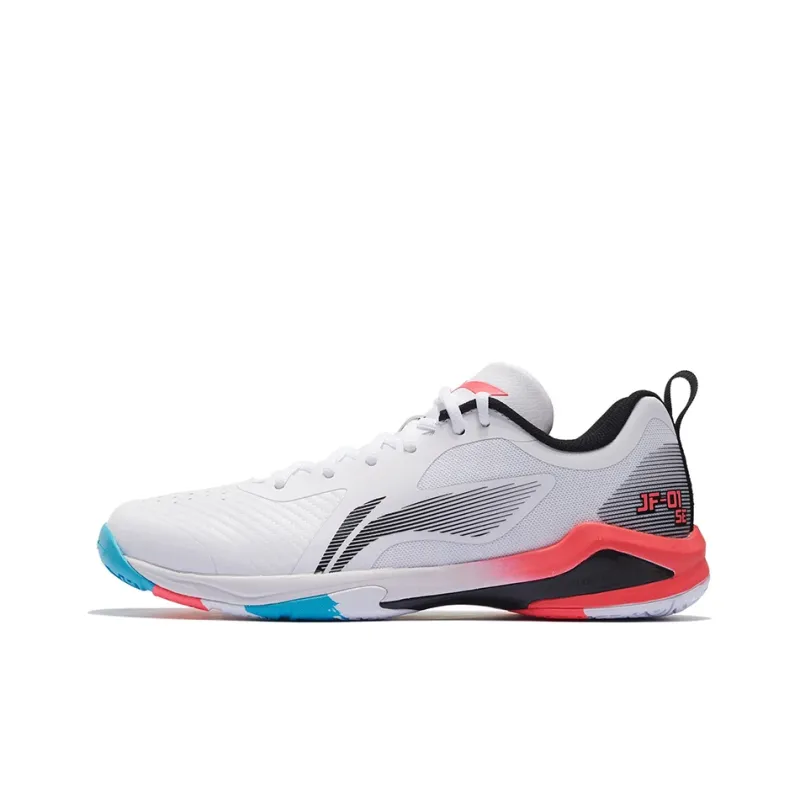 LiNing Sprint SE Cushioned Anti Slip And Wear Resistant Lightweight Low Top Badminton Shoes Unisex White Black-0