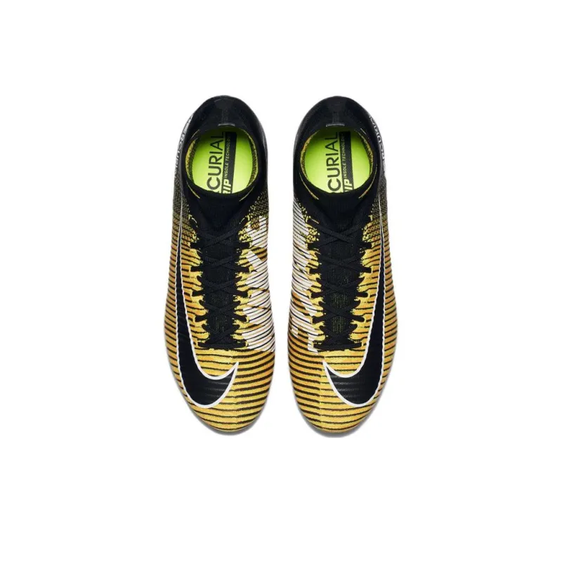 Nike Mercurial Superfly 5 Soccer Shoes Men High Top Black/Yellow-3