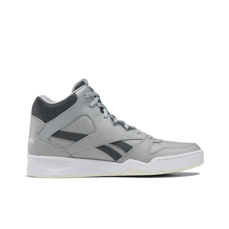 Reebok Royal BB4500 2 Wear-Resistant Mid-Top Vintage Basketball Shoes Men's Cool Gray Black-1