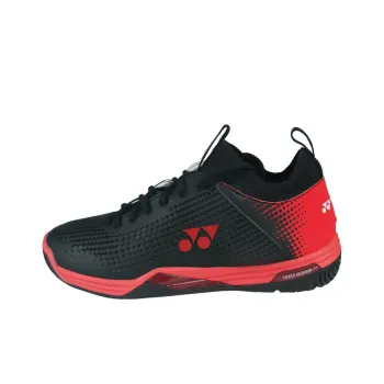 YONEX Power Cushion Breathable Lightweight Rebound Low Top Badminton Shoes Men's Black Red