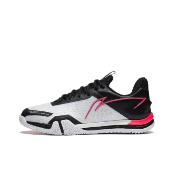 LiNing Flying Close To The Ground SE Cushioning Breathable Low Top Badminton Shoes Unisex Black White