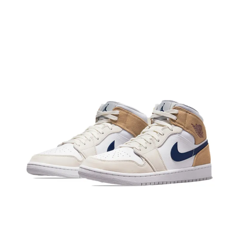 Jordan 1 Mid Tan Suede-2