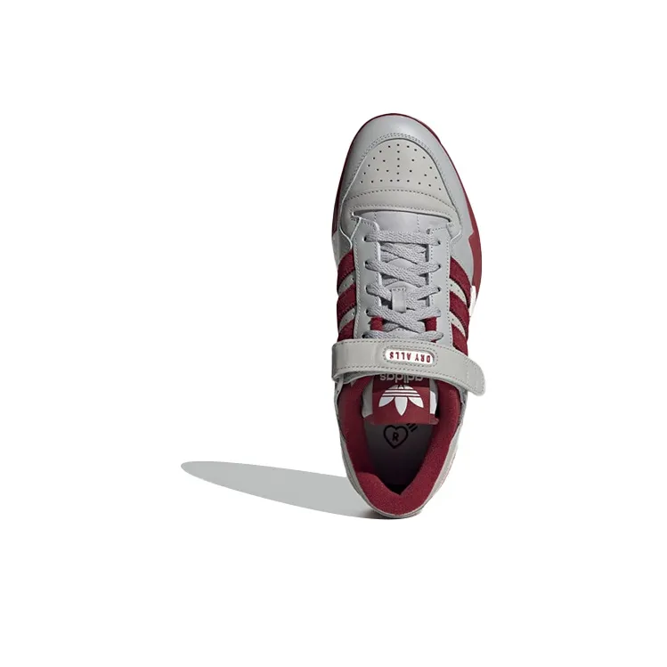 Adidas Forum Boost Low Human Made Grey Burgundy-3