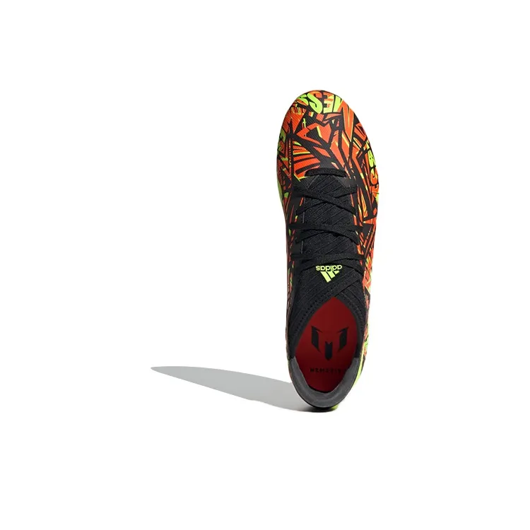 Adidas Messi Messi.3 FG Wear-Resistant Soccer Shoes Men's Orange Yellow-4