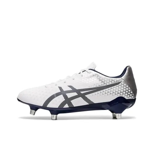 Asics Menace 4 Soccer Shoes Men Low-Top White/Blue