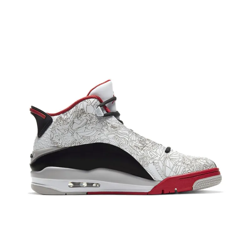 Jordan Dub Zero White Varsity Red-1