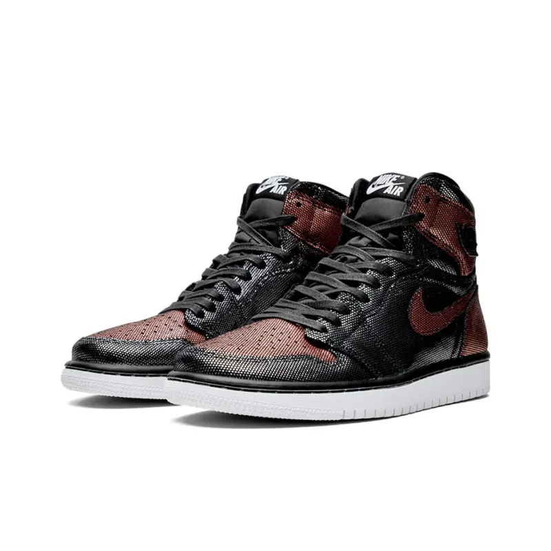Jordan 1 Retro High Fearless Metallic Rose Gold Women's-2