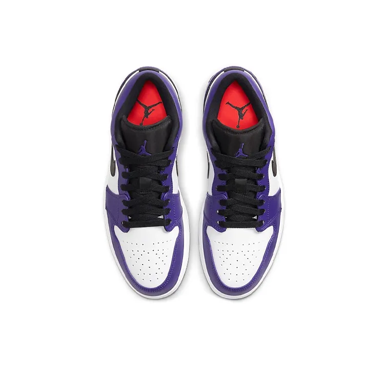 Jordan 1 Low Court Purple White-3