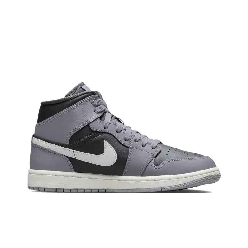 Air Jordan 1 Mid 'Cement Grey' Women's-1